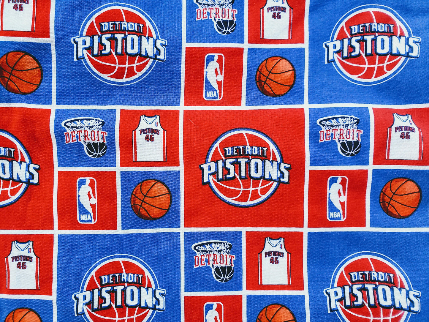 Clip on Dog Bandana With Buckle Pet Cat Bandanna Scarf DETROIT PISTONS basketball nba Print Handmade to Order