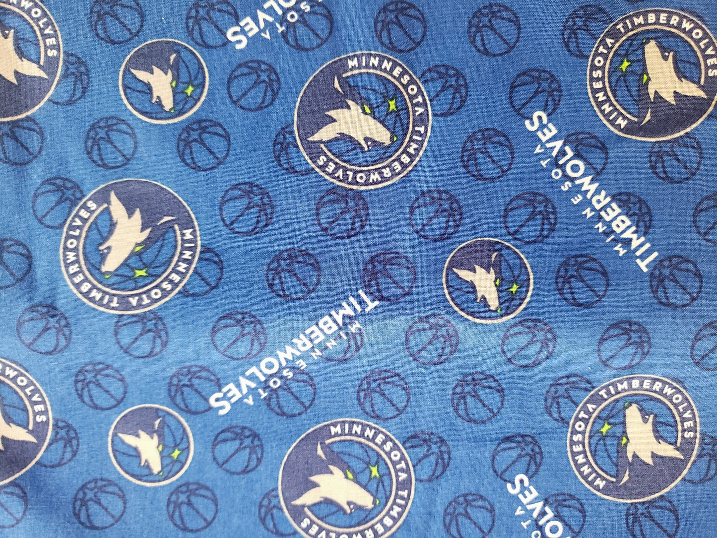 MINNESOTA TIMBERWOLVES Basketball nba Clip on Dog Bandana With Buckle Pet Cat Bandanna Scarf Handmade to Order