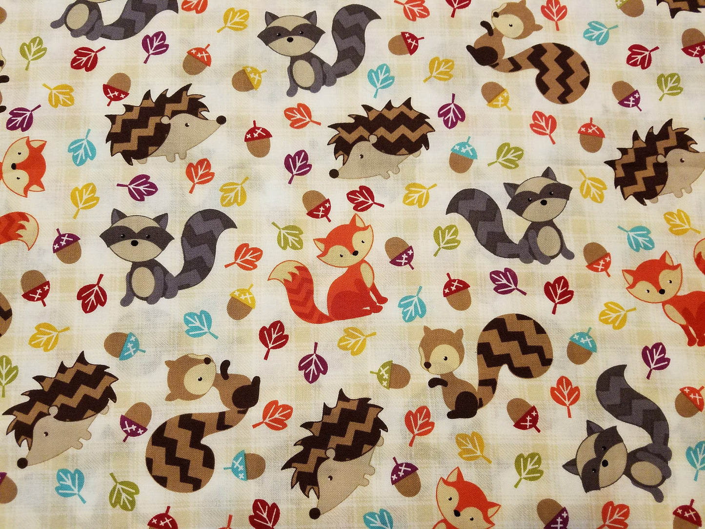 Forest Friends Woodland Creatures Fall Autumn Thanksgiving Harvest Clip on Dog Bandana With Buckle Pet Cat Bandanna Handmade to Order