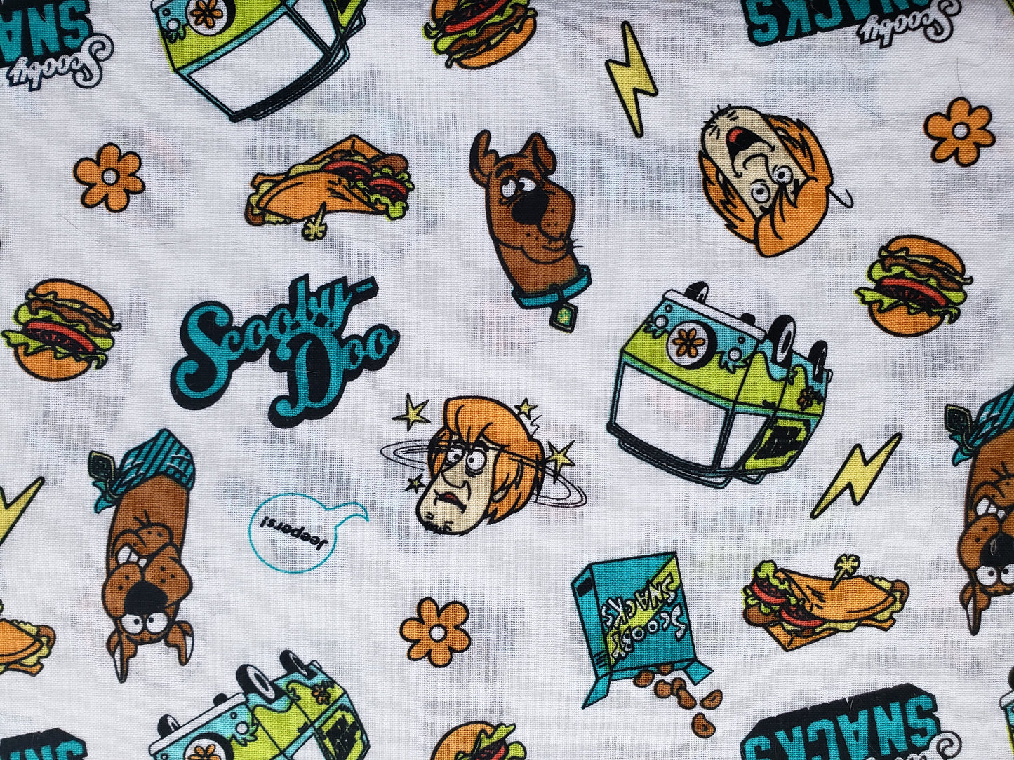 Clip on Dog Bandana With Buckle Pet Cat Bandanna Scooby Doo Snacks Shaggy Mystery Mobile Handmade to Order