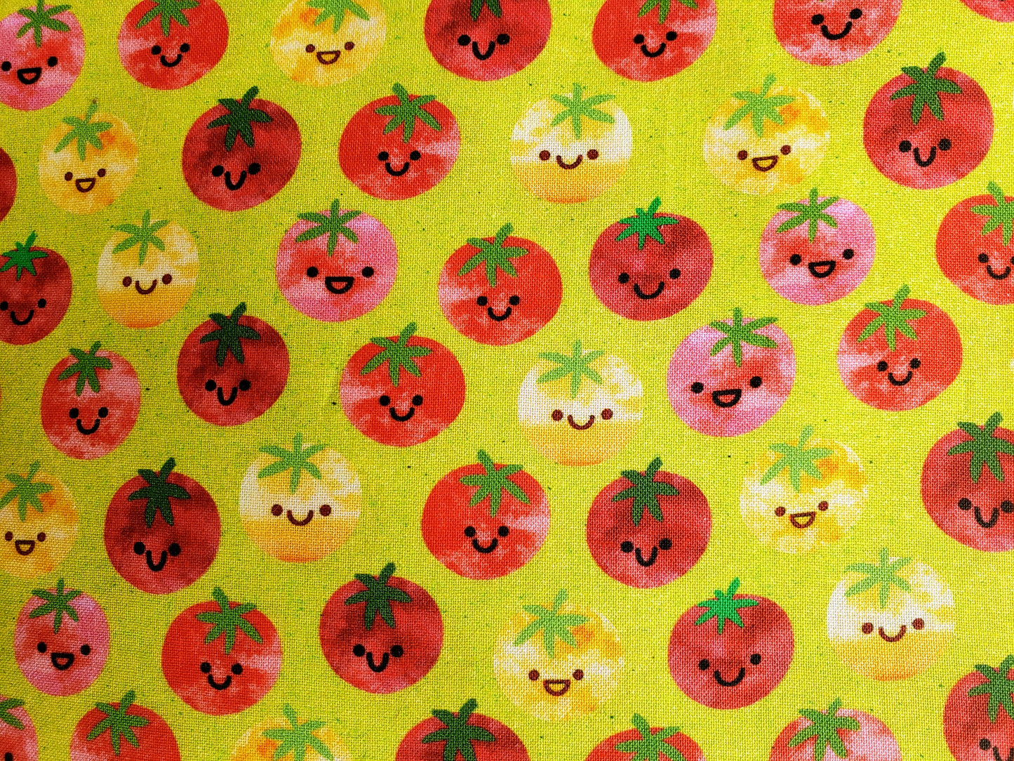 Clip on Dog Bandana With Buckle Pet Cat Bandanna Smiling Tomatoes Summer Fun Handmade to Order