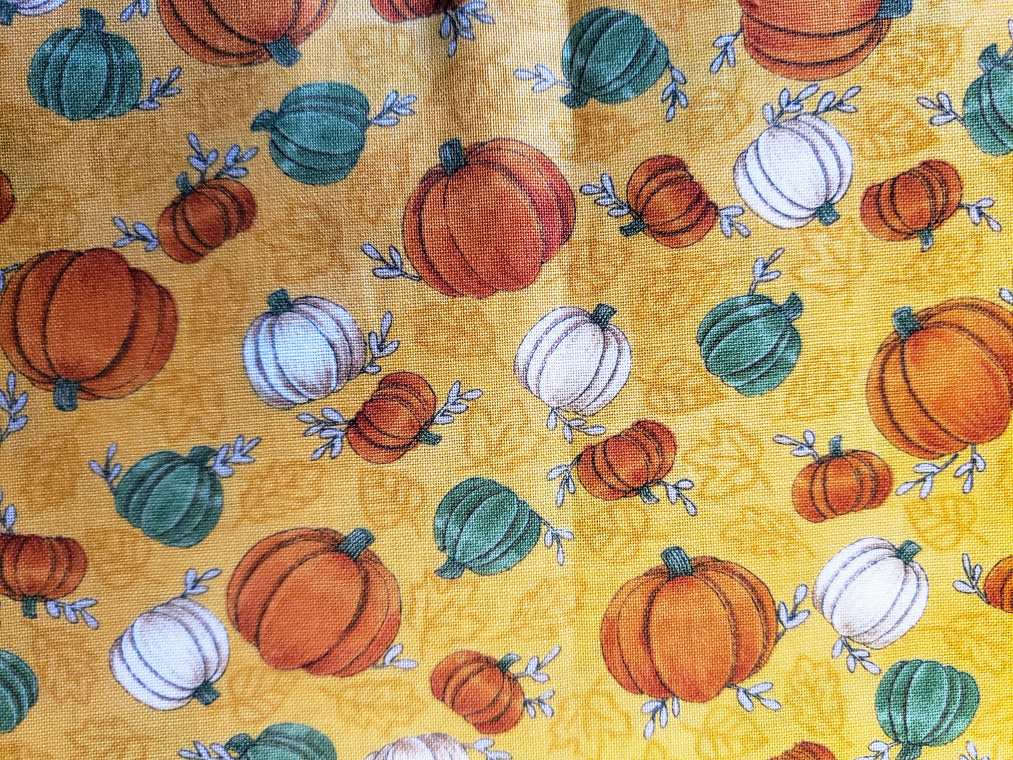 Orange Pumpkins Fall Autumn Harvest Clip on Dog Bandana With Buckle Pet Cat Bandanna Handmade to Order