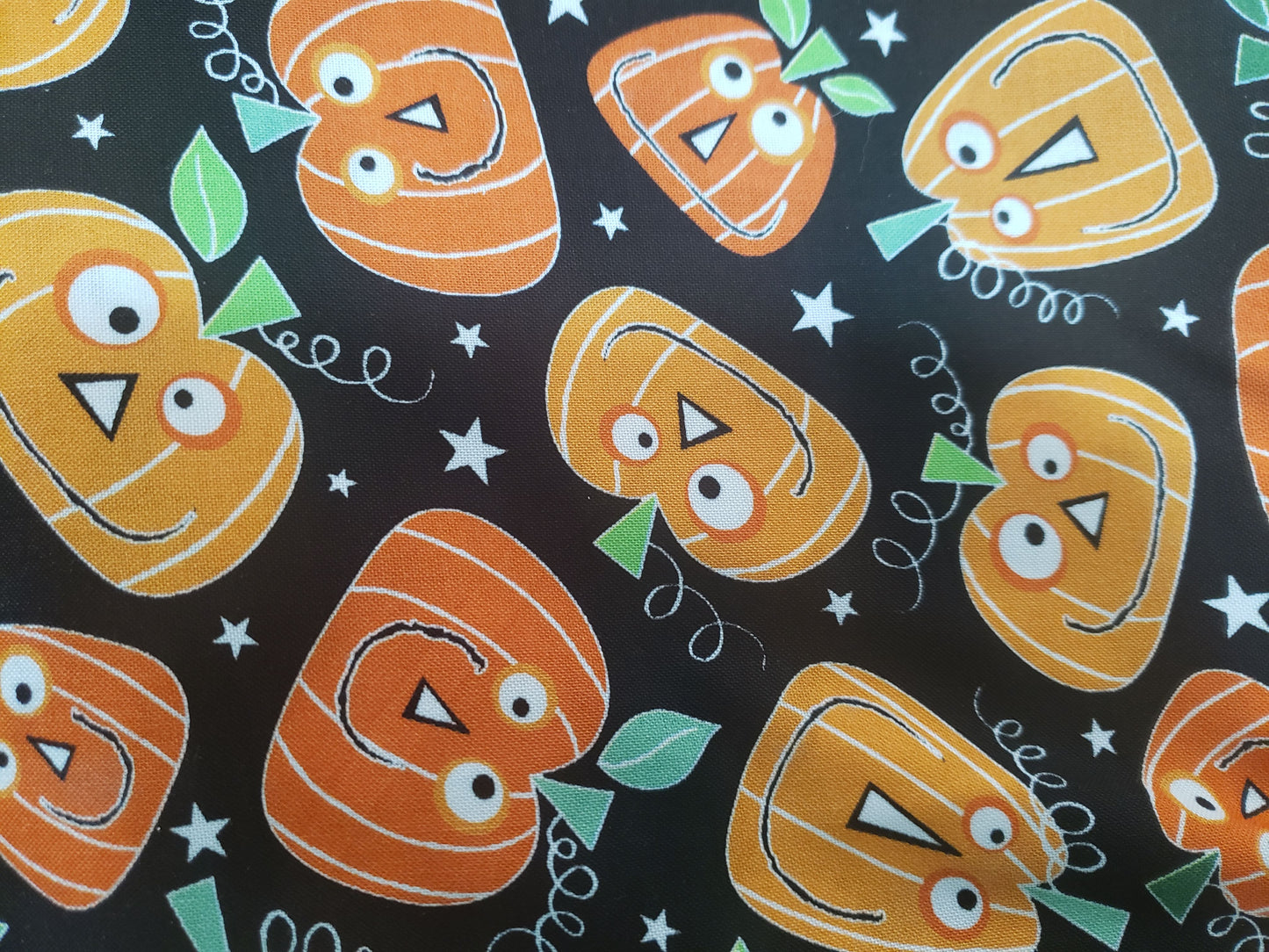 Silly Pumpkins Fall Thanksgiving Autumn Clip on Dog Bandana With Buckle Pet Cat Bandanna Handmade to Order