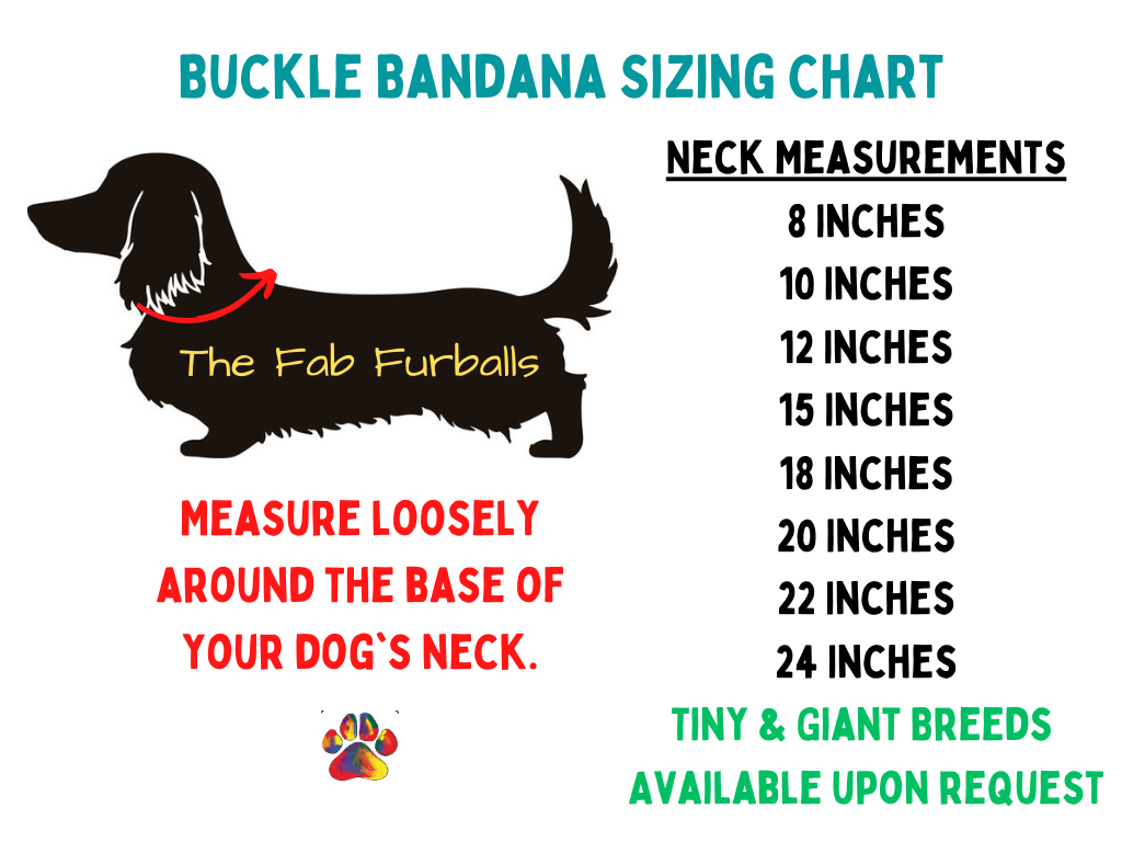 a picture of a dog's size chart with instructions