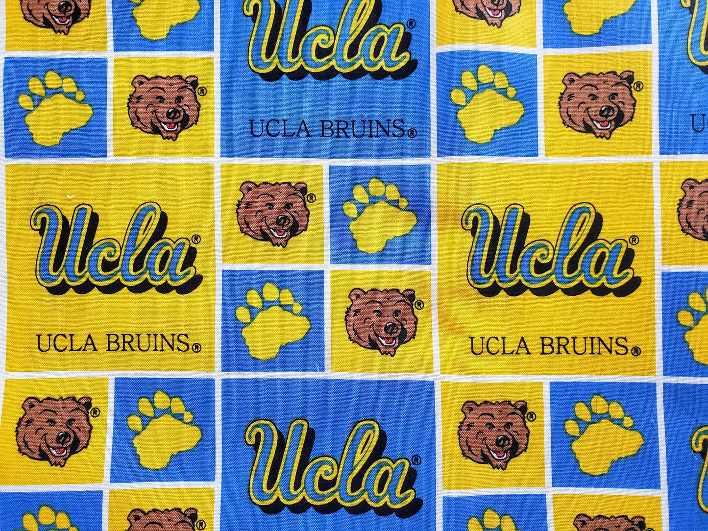Clip on Dog Bandana With Buckle Pet Cat Bandanna Scarf University of California Los Angeles UCLA BRUINS ncaa Handmade to Order