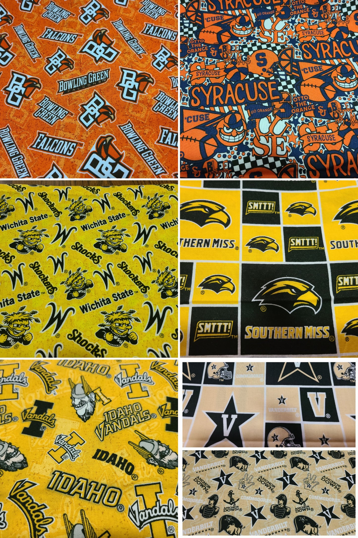 Request Your College, University, or School Fabric MESSAGE ME Clip on Dog Bandana With Buckle Pet Cat Bandanna Scarf ncaa Handmade to Order