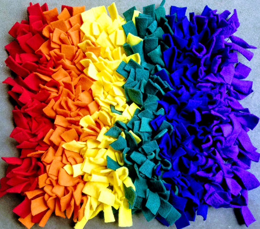 Custom Colors LARGE 13x16 inch Snuffle Mat Rooting Rug Canine Dog Pig Rabbit Guinea Pig Rat Enrichment Interactive Toy Foraging Nose Work MADE TO ORDER
